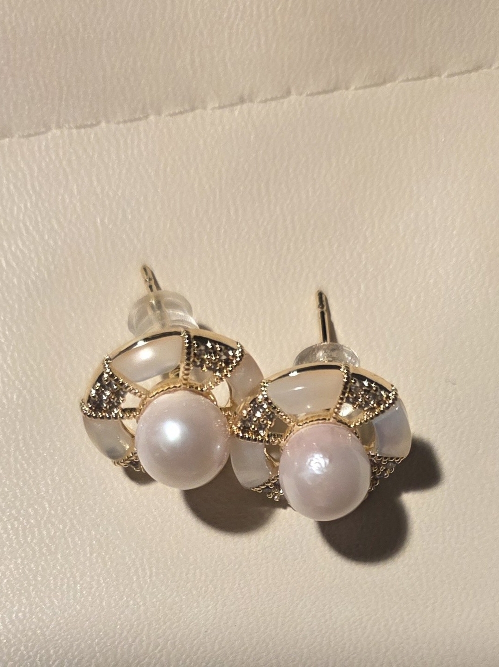 Pink Akoya Pearl Earrings